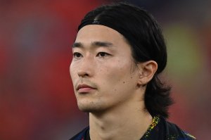 CARDIFF, WALES - SEPTEMBER 07: Cho Gue-Sung of Korea during the International Friendly match between Wales and Korea Republic at Cardiff City Stadium on September 07, 2023 in Cardiff, Wales. (Photo by Gareth Copley/Getty Images)