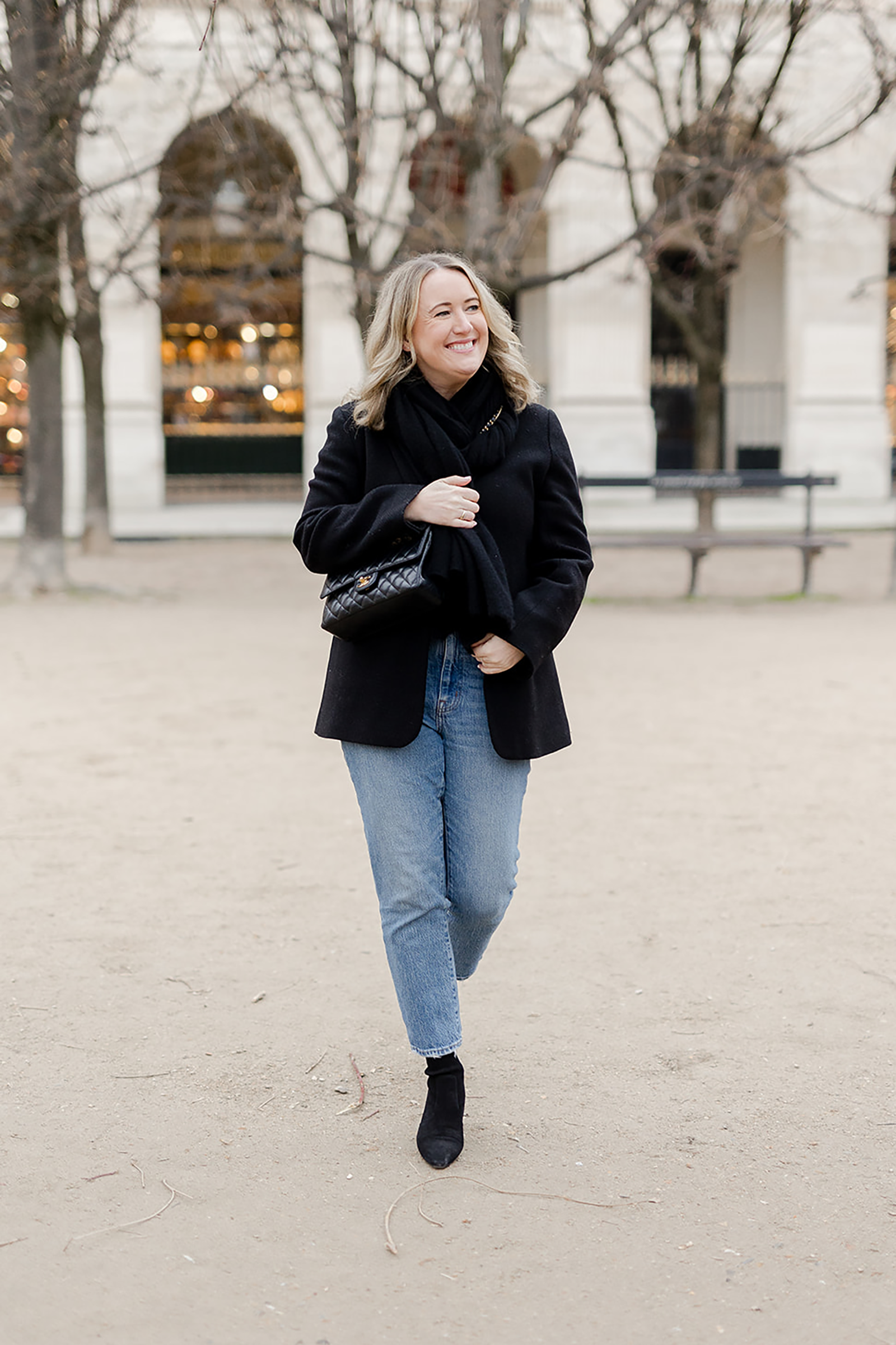 Wit & Whimsy wearing Wool Blazer