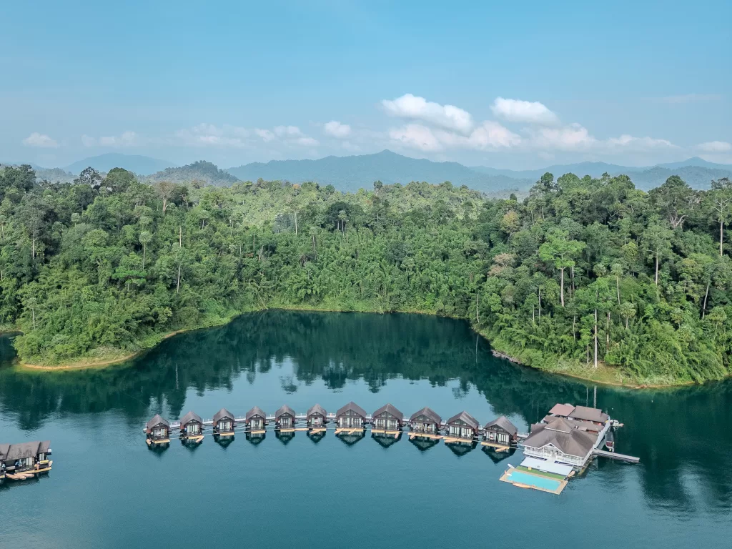 Khao Sok National Park drone shot - visiting Khao Sok National Park in Thailand