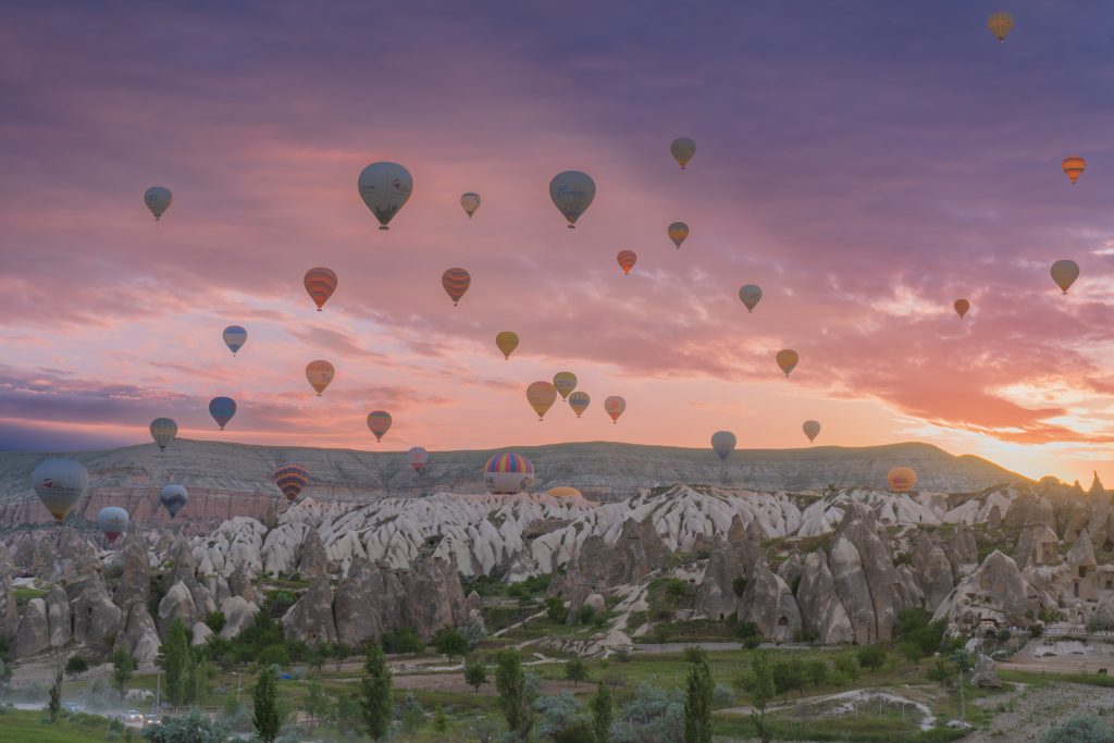 Cappadocia sunrise spot - Love Valley from a hot air balloon. Are these dream travel destinations on your bucket list? Discover the hidden gems that are seriously dream vacation destinations&hellip;and start packing! 