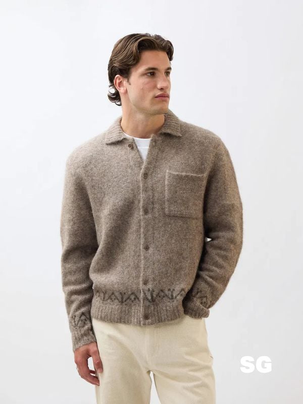 Percival Novel Collared Cardigan