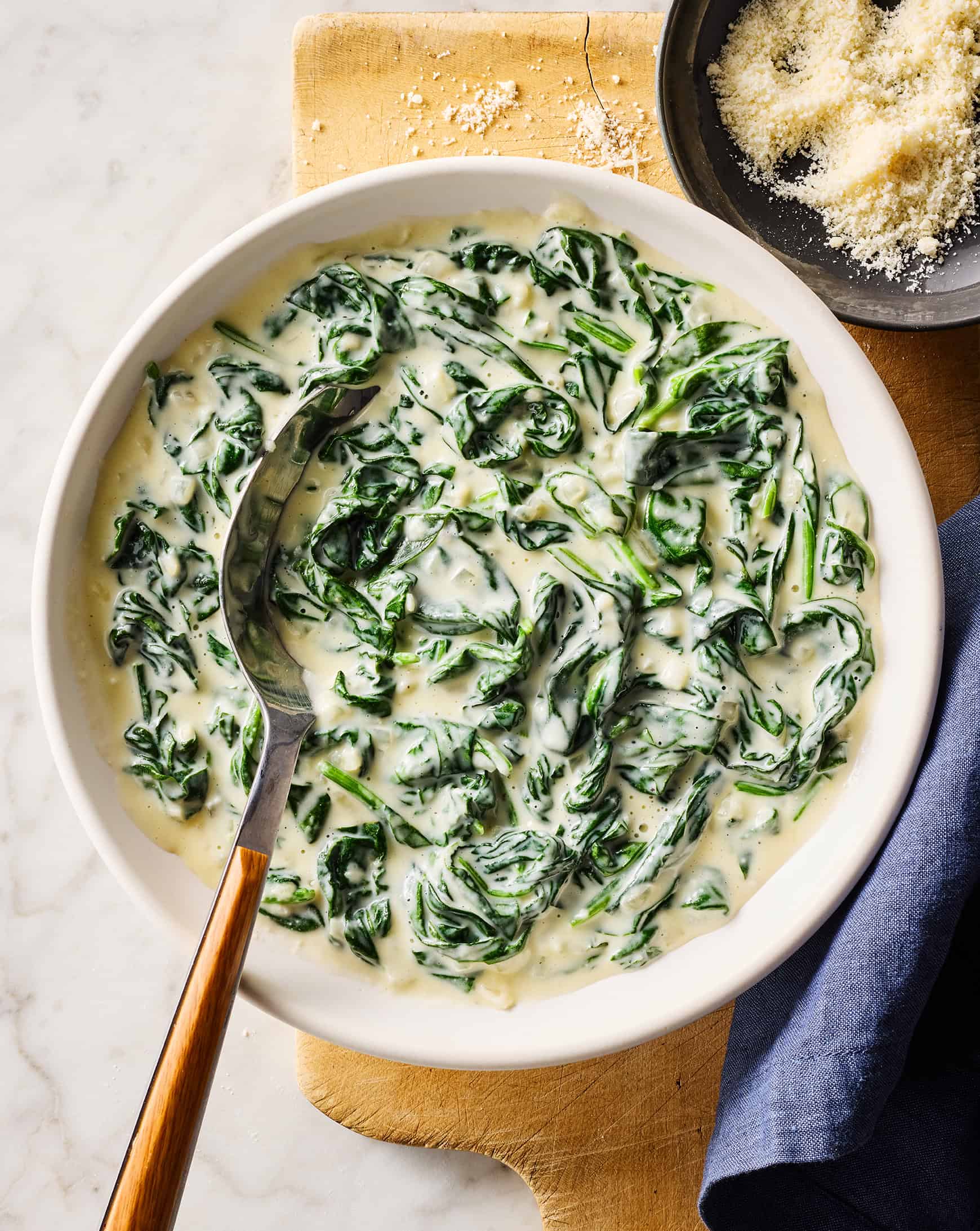Creamed spinach