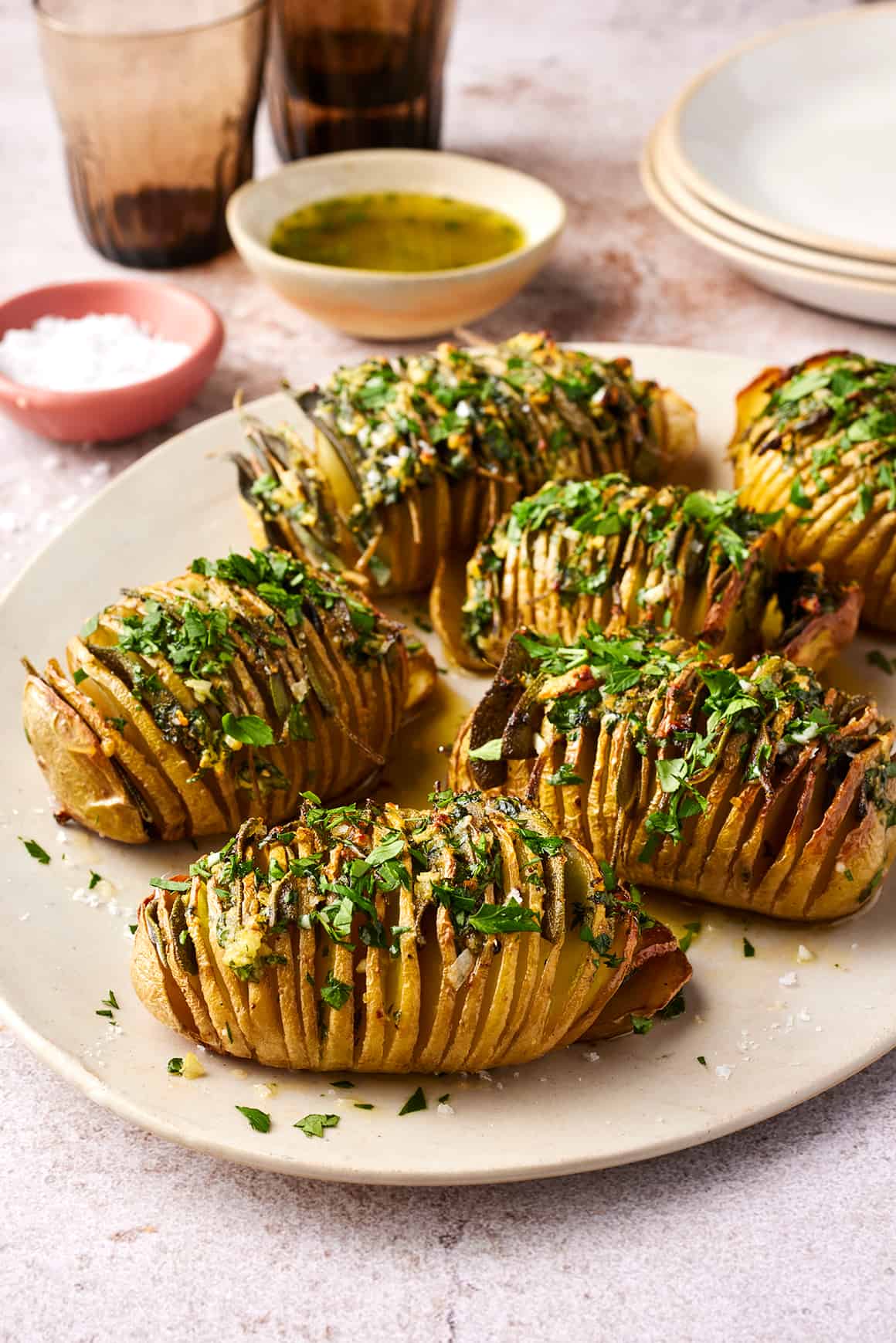 Best Easter Side Dishes - Hasselback potatoes