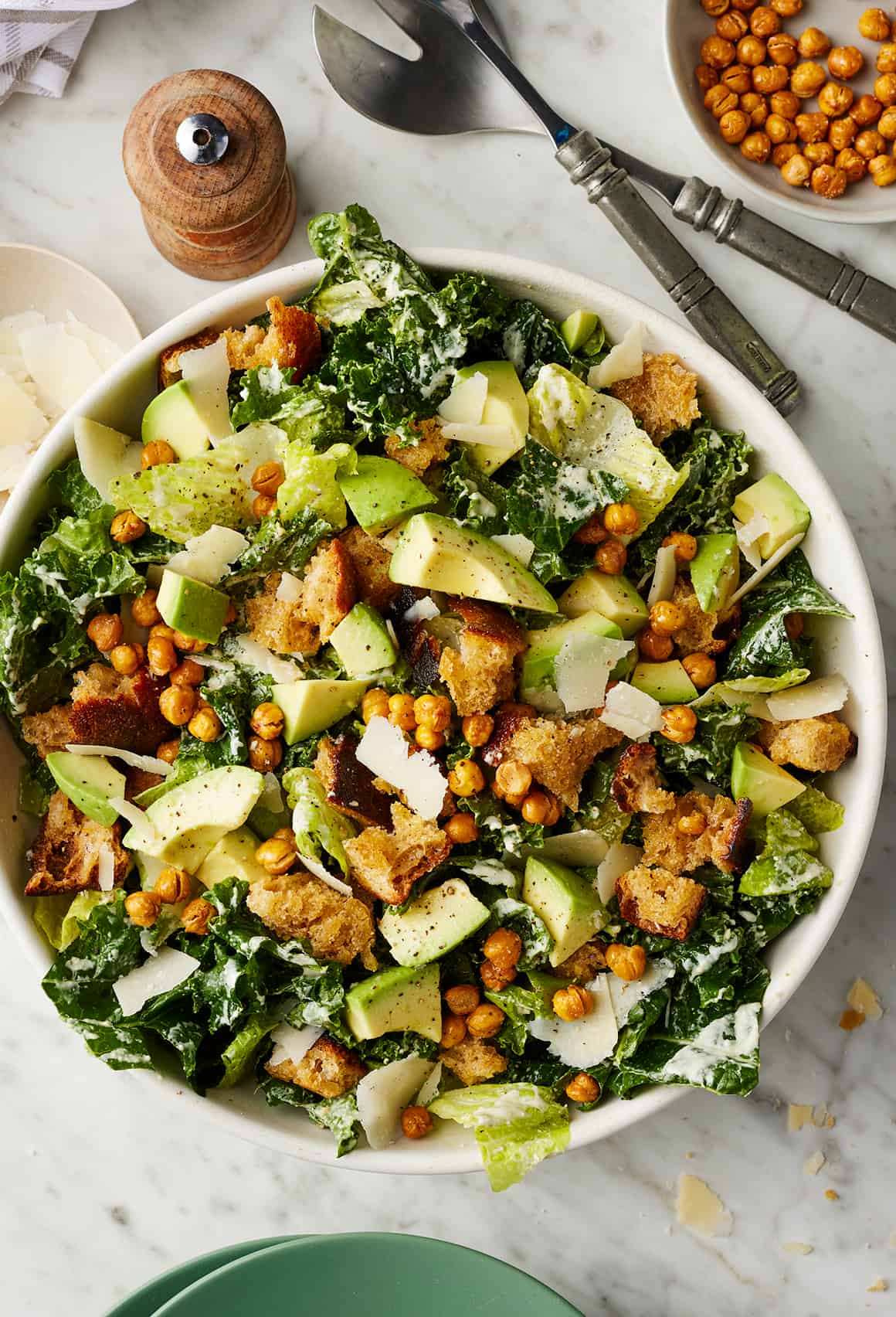 Best Easter Side Dishes - Kale Caesar salad