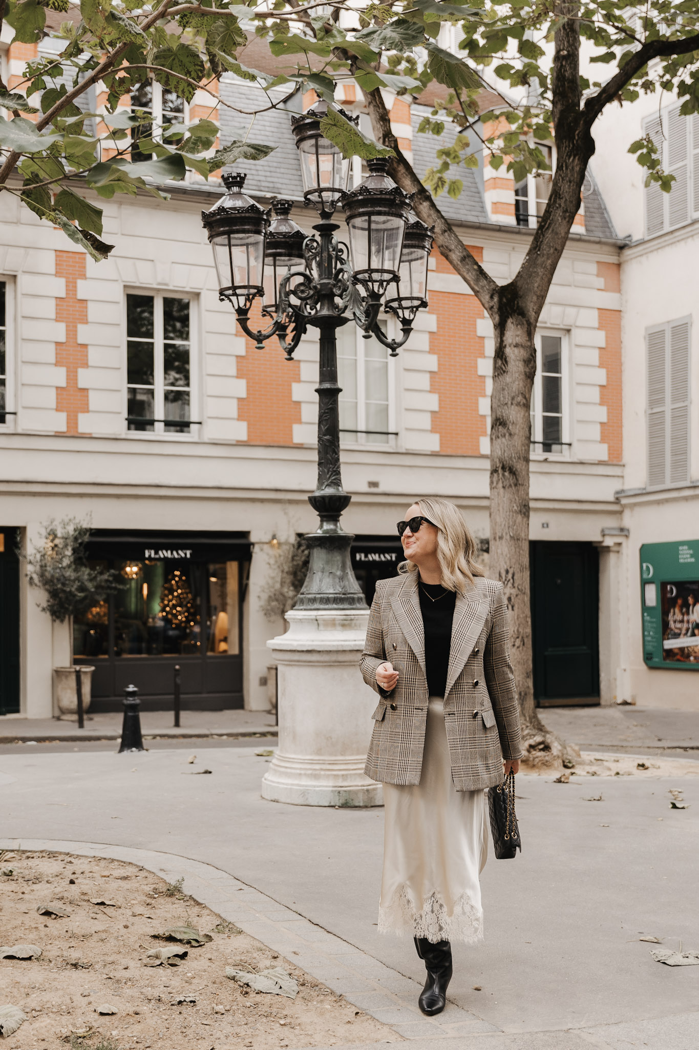 Slip Skirt + Blazer