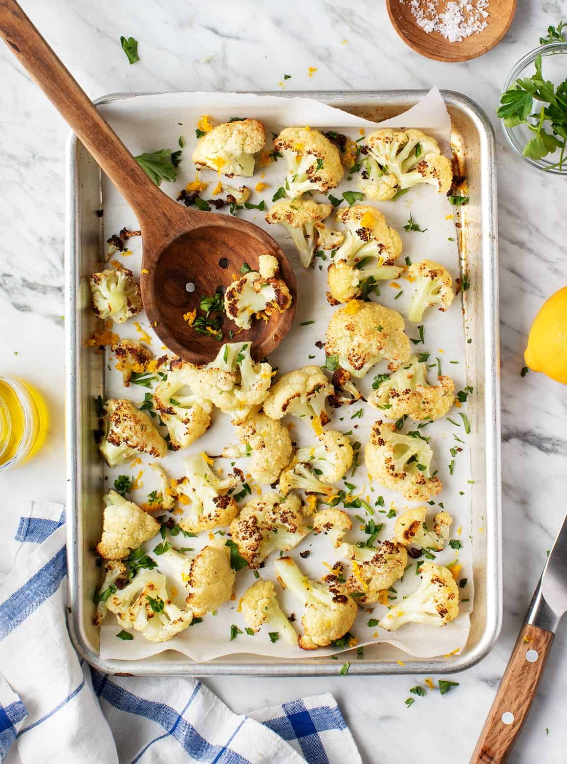 Easter Side Dishes - Oven roasted cauliflower