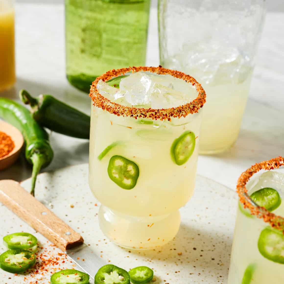 Spicy jalape&ntilde;o margarita recipe
